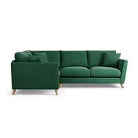 Habitat Lomond Left Hand Corner Sofa - Green - Ash Leg