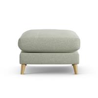 Habitat Lomond Fabric Footstool - Sage Green - Ash Leg