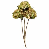 Argos Home Artificial Green Hydrangea Single Stem 3 Pack