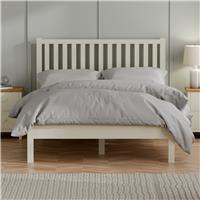 Julian Bowen Coxmoor Double Wooden Bed - Ivory