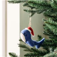 Habitat Single Christmas Whale Christmas Hanging Decoration