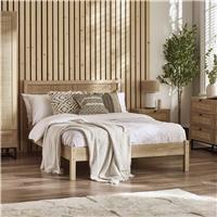 Julian Bowen Padstow Kingsize Wooden Bed Frame - Oak