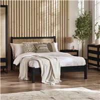 Julian Bowen Padstow Kingsize Wooden Bed Frame - Black