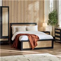 Julian Bowen Padstow Double Ottoman Bed - Black