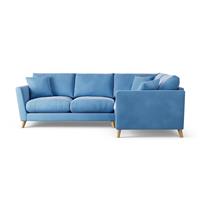 Habitat Lomond Right Hand Corner Sofa - Sky Blue - Ash Leg
