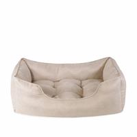 Rosewood Pet Thin Twill Box Bed Beige - Medium