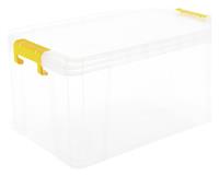 Strata Stackmaster 70 Litre Plastic Storage Box - Clear