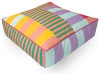 rucomfy Indoor Outdoor Square Floor Cushion - Block Print