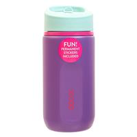 Decor Purple Kids Water Bottle With Stickers - 500ml