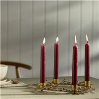 Argos Home Winter Floral Taper Candles - Pack of 2