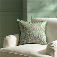 Habitat x Morris & Co. Bluebell Cushion - Green - 50x50cm