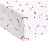 Argos Home Candy Cane Print Fitted Sheet - Single