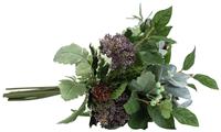Argos Home Artificial Green Flower & Fern Bouquet - 41cm