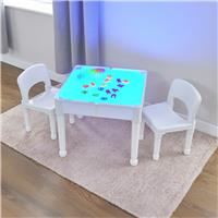 Liberty House Toys Nursery Light Table & Chair Set - White