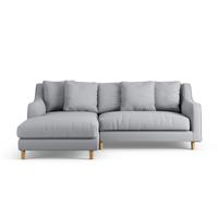 Habitat Swift Left Hand Corner Sofa - Grey - Ash Leg
