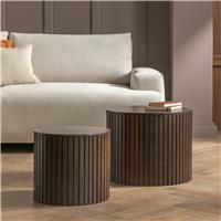 Habitat Engel Nest of Coffee Table - Walnut