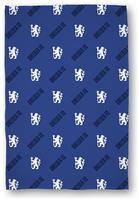 Chelsea FC Fleece Throw - Blue - 100x150cm