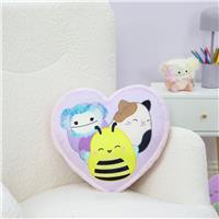 Squishmallows Heart Shaped Cushion - Lavender - 34x30cm