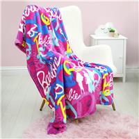 Barbie Fleece Throw - Pink - 100x150cm