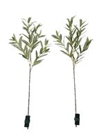 Argos Home Artificial Green Olive Branch Set of 2 - 94cm