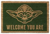 Pyramid Star Wars Yoda Green Doormat - 40x60cm