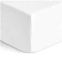 Habitat Cotton Rich 180 TC White Fitted Sheet - Small Double