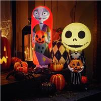 Nightmare Before Christmas Jack OR Sally Halloween Ornament