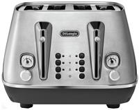 De'Longhi CTI4003.M Distinta Moments 4 Slice Toaster-S/Steel