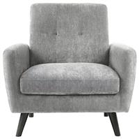 Julian Bowen Monza Velvet Armchair - Grey