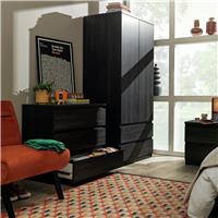 Argos Home Jenson 3 Piece 2 Door Wardrobe Set- Black