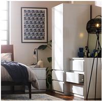 Argos Home Jenson 3 Piece 2 Door Wardrobe Set - Matte White