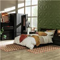 Argos Home Jenson 4 Piece 3 Door Wardrobe Set - Black