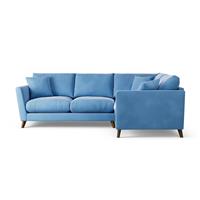Habitat Lomond Right Hand Corner Sofa - Sky Blue - Dark Leg