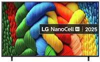 LG 75 Inch 75NANO80A6B Smart 4K UHD HDR NanoCell TV