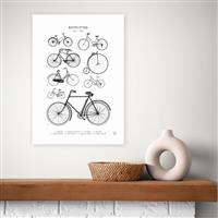 East End Prints Bicyclettes Art Print - A3