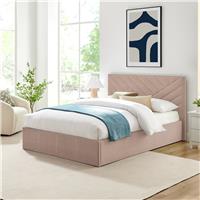 Argos Home Luca Small Double End Lift Ottoman Bed - Pink