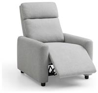 Kyoto Ashton Fabric Recliner Chair - Grey