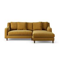 Habitat Swift Right Hand Corner Sofa -Gold - Dark Leg