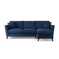 Habitat Lomond Right Hand Corner Sofa - Navy - Dark Leg