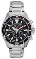 Citizen Men's Eco-Drive Black Dial Stainless Steel Watch