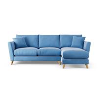 Habitat Lomond Right Hand Corner Sofa - Sky Blue - Ash Leg