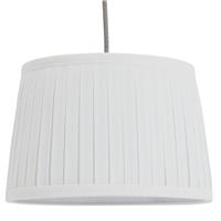 Argos Home Off-white Pleated Taper Easy Fit Lampshade - 30cm