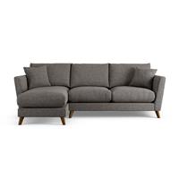 Habitat Lomond Left Hand Corner Sofa - Charcoal - Dark Leg