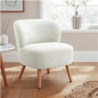 GFW Evie Boucle Teddy Accent Chair- Cream