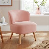 GFW Evie Velvet Chair - Blush Pink