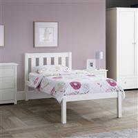 Julian Bowen Luna Single Wooden Bed Frame - White