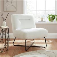 GFW Willow Boucle Teddy Accent Chair- Cream