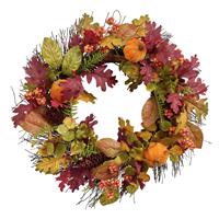 Argos Home Faux Floral Autumn and Halloween Wreath