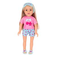 DesignAfriend Cherry Cool 18 Inch Doll Pyjama Outfit