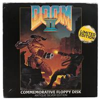 Doom II Floppy Disk Replica Antique Silver Edition